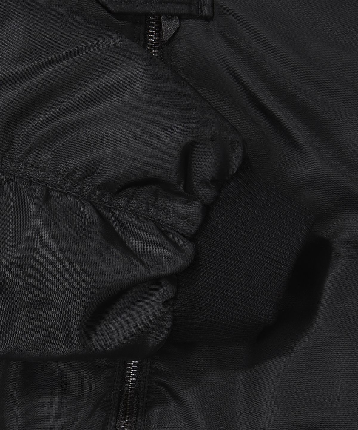 슈퍼드라이(SUPERDRY) W 플라이트 세미 크롭 패딩 점퍼 블랙