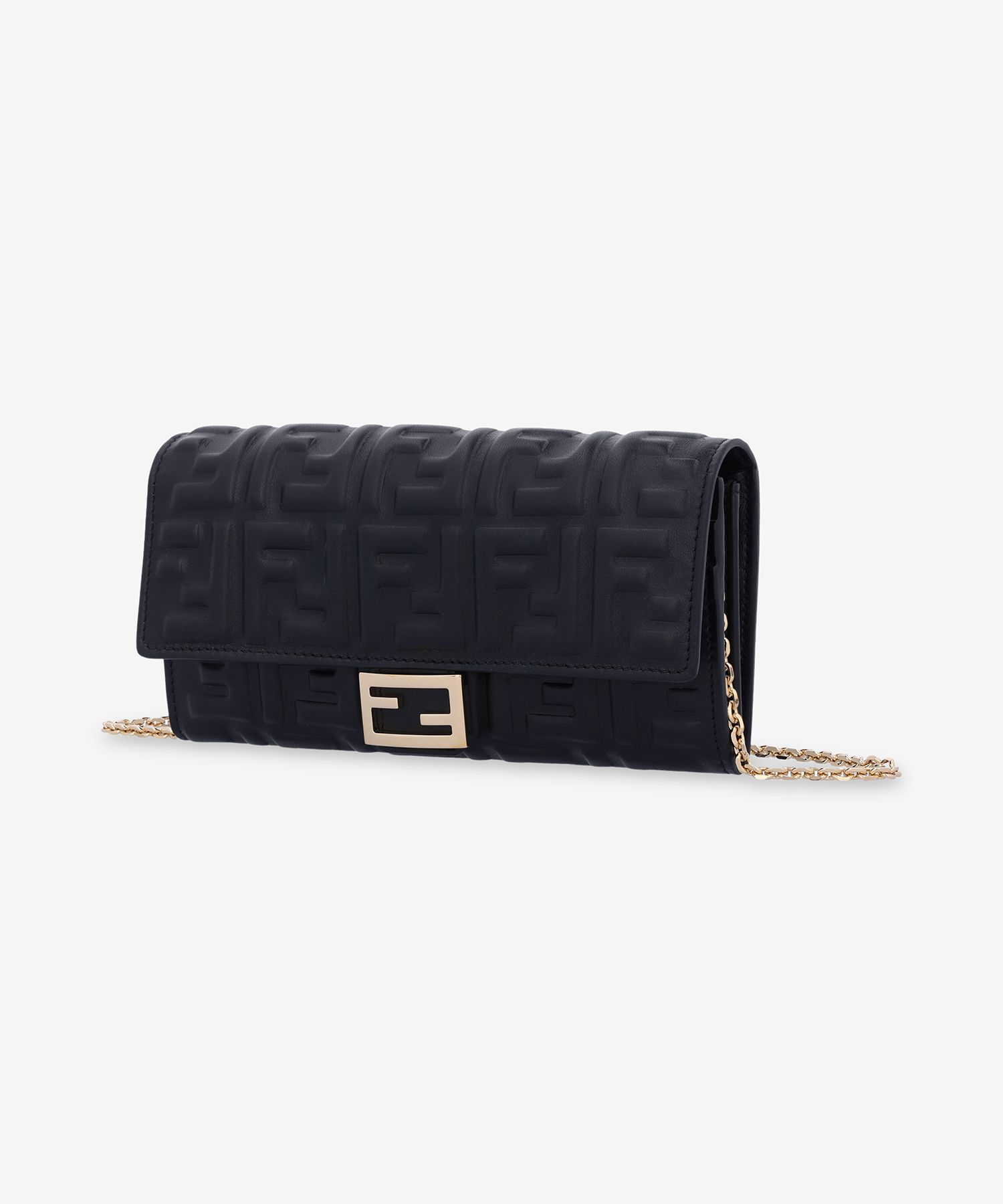 MUSINSA | FENDI Baguette Chain Wallet Shoulder Bag - Black