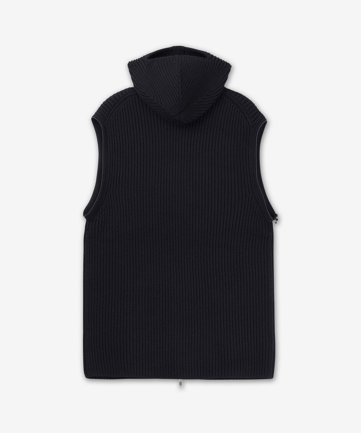 헬무트 랭(HELMUT LANG) 탈부착식 집업 소매 니트 - 블랙 / O07HM799001