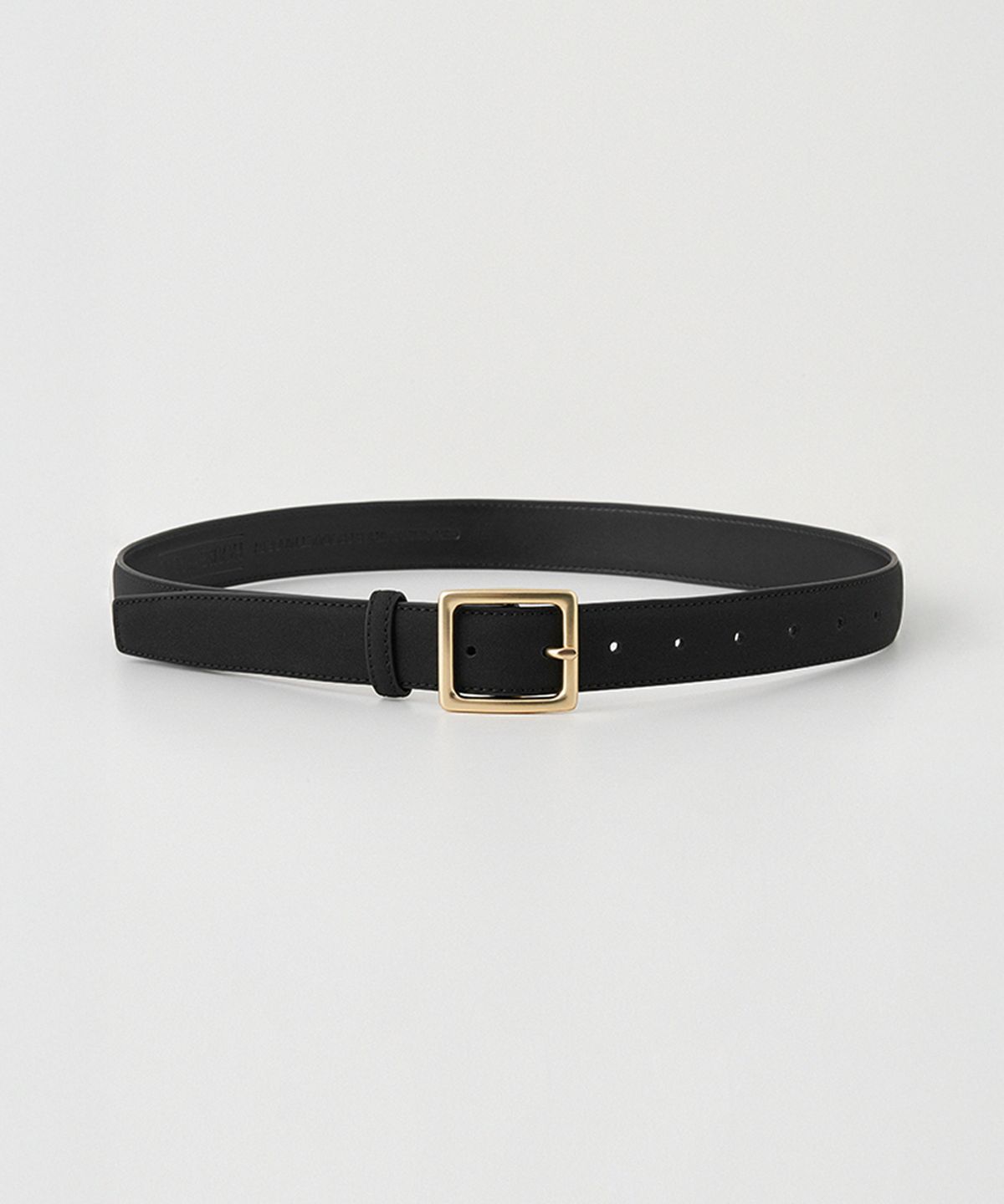 하우스 오브 폰드(HOUSE OF POND) Royal coated cowleather belt (Black)