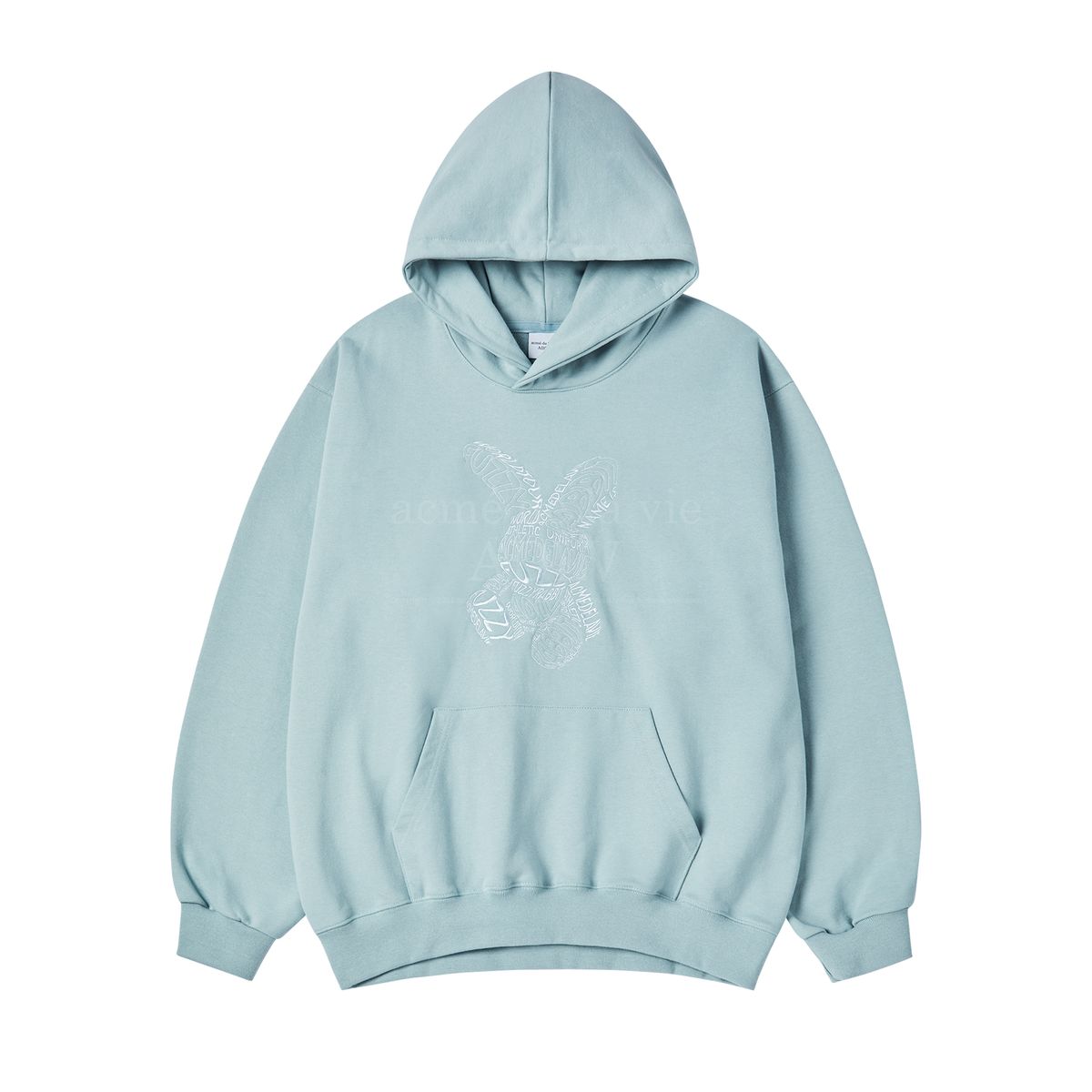 아크메드라비(ACME DE LA VIE) LETTERING RABBIT HOODIE