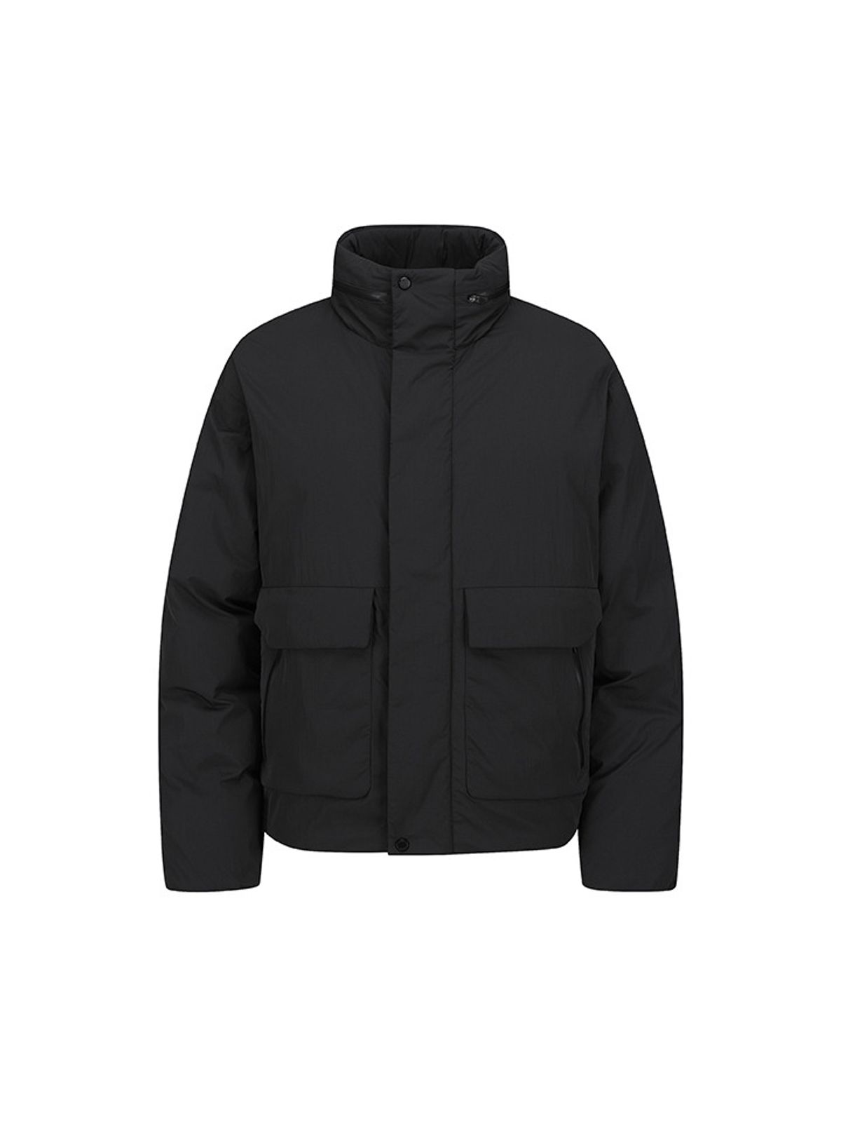 알래스카(ALASKA) 남성) 하이넥 숏패딩_PAE4JP1823