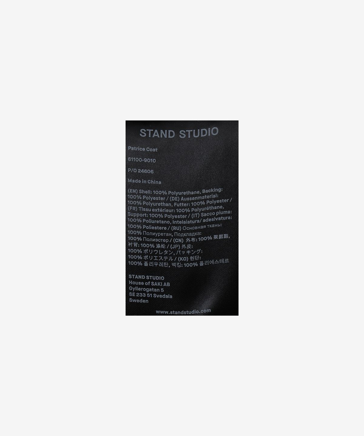 스탠드 스튜디오(STAND STUDIO) 패트리스 코트 - 다크 브라운:블랙 / 61100901087499