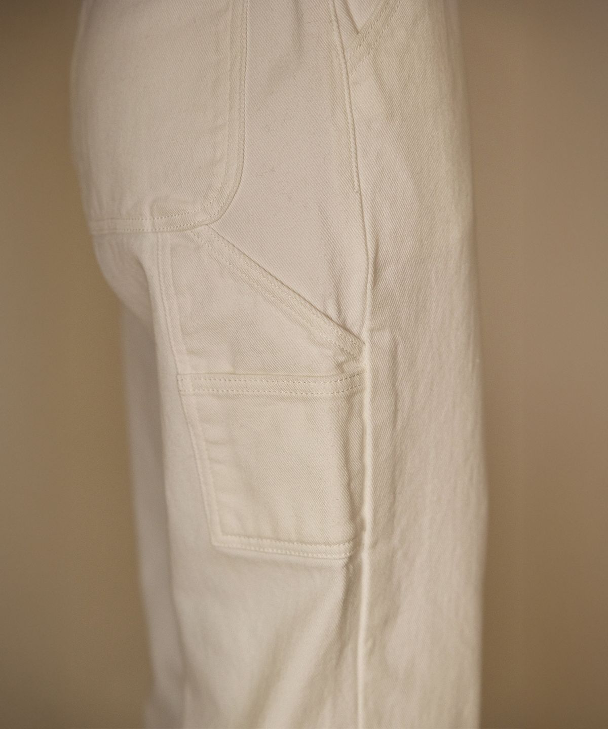 하우스 오브 폰드(HOUSE OF POND) Fleece lined worker jeans (White)