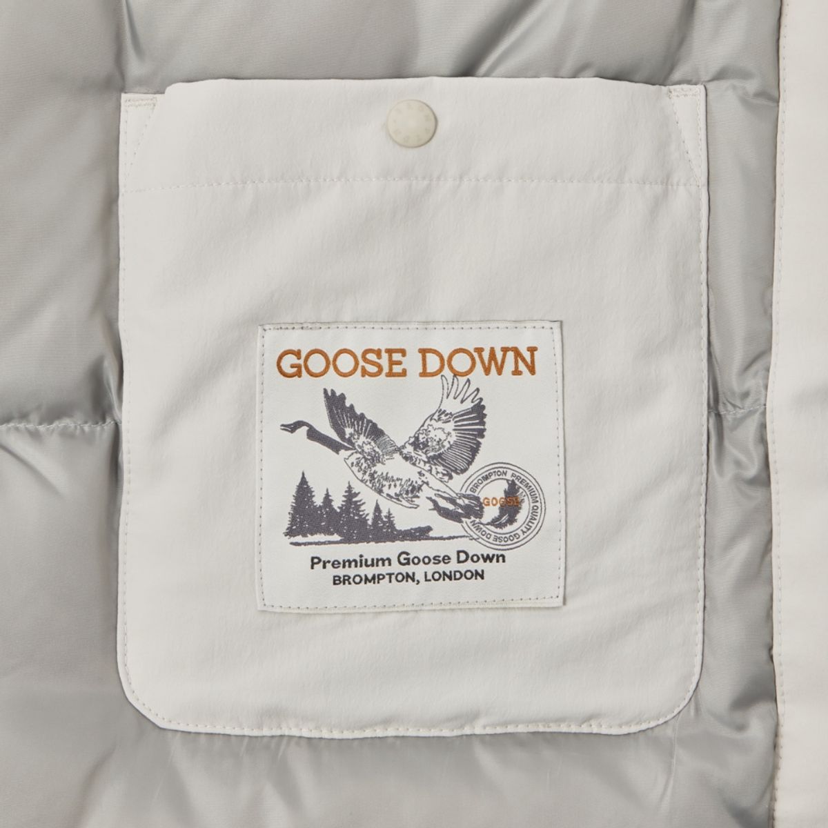 브롬톤 런던(BROMPTON LONDON) BRITISH CAMPER HOOD DOWN - L/GREY (P244MDW510)