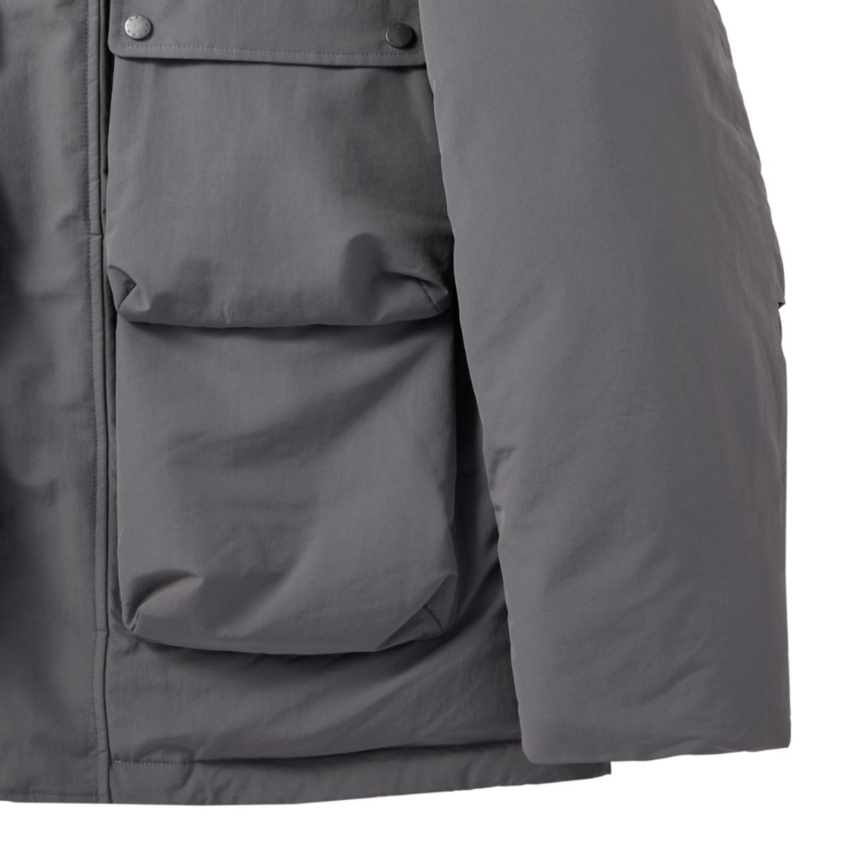 브롬톤 런던(BROMPTON LONDON) BRITISH CAMPER HOOD DOWN - GREY (P244MDW510)