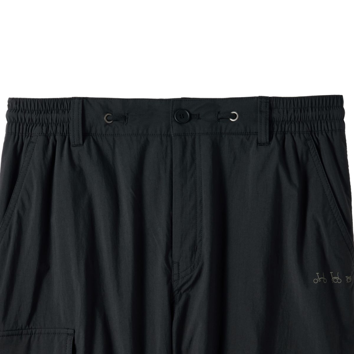 브롬톤 런던(BROMPTON LONDON) CARGO BANDING TROUSERS - BLACK (P244UPT110)