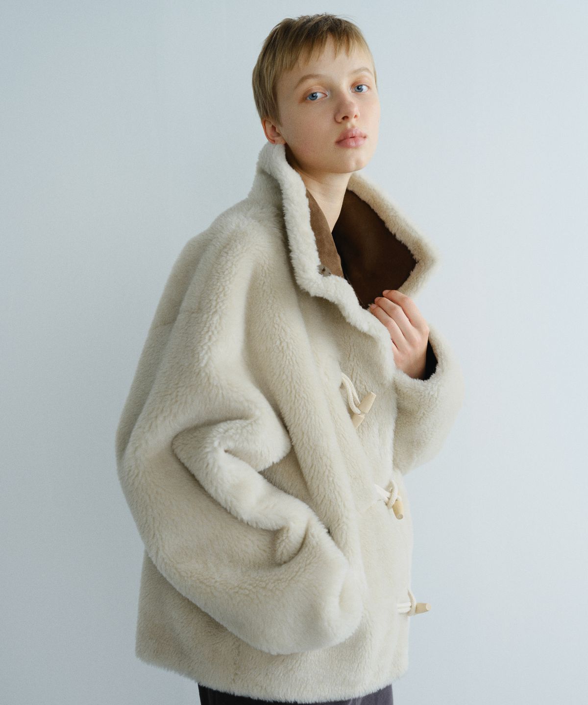엔오르(EN OR) REVERSIBLE MUSTANG JACKET - BROWN