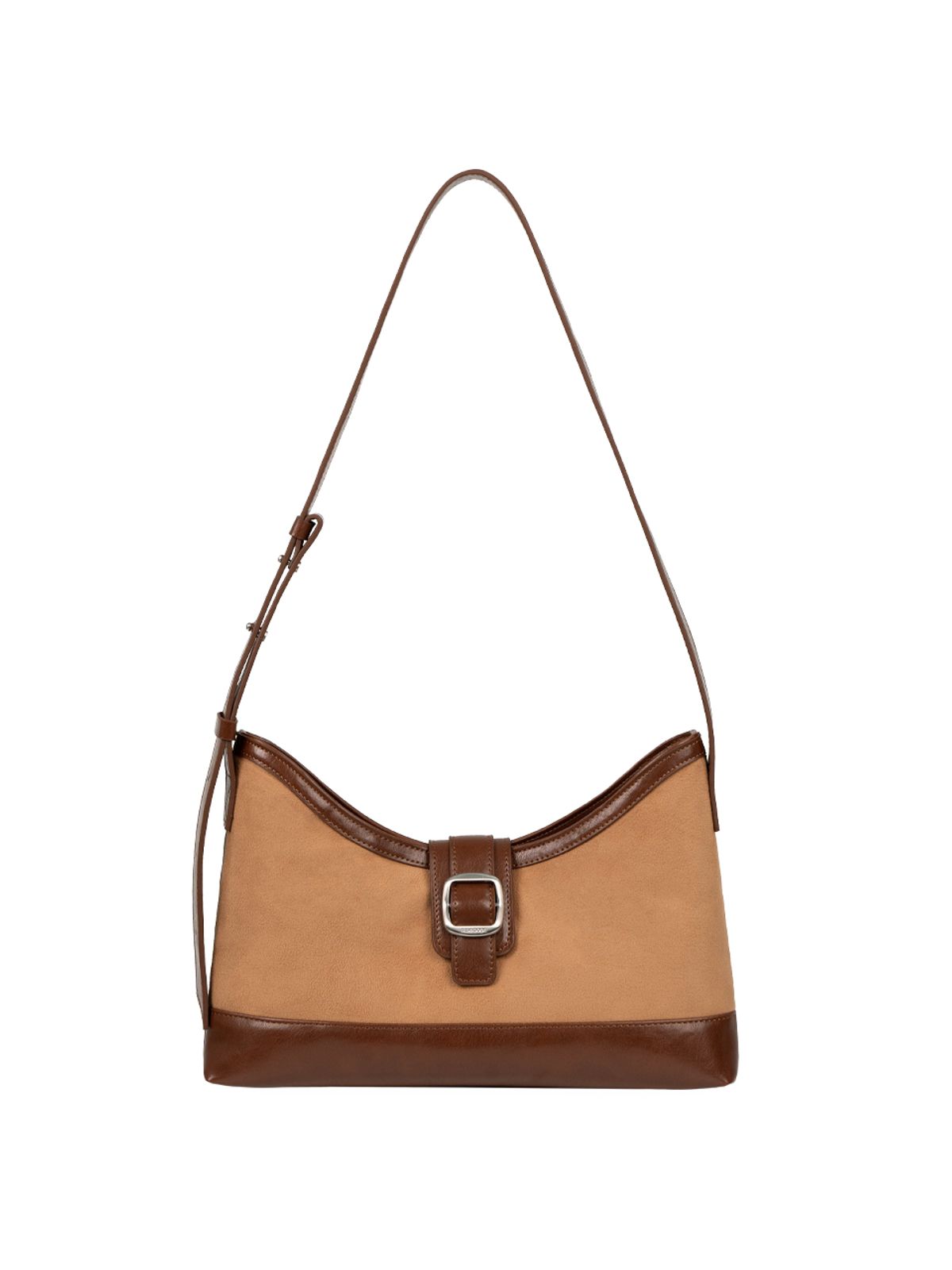 세미코드(SEMICODE) veil middle bag - suede chestnut