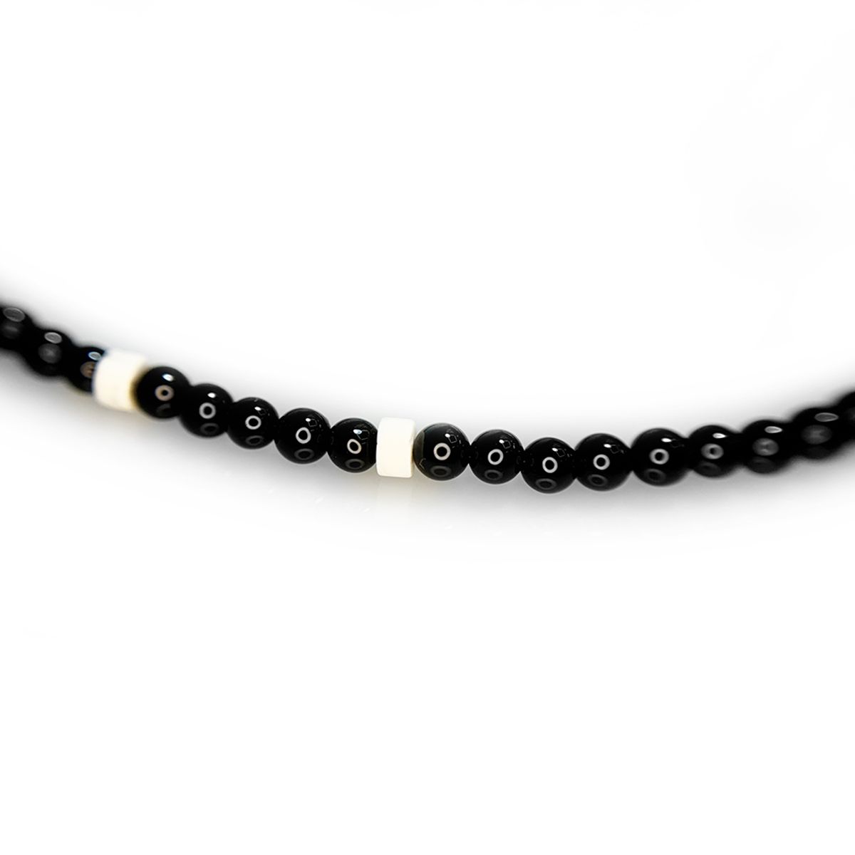 어 그라운드 링(AGROUNDRING) Onyx Bead Necklace (아게이트)