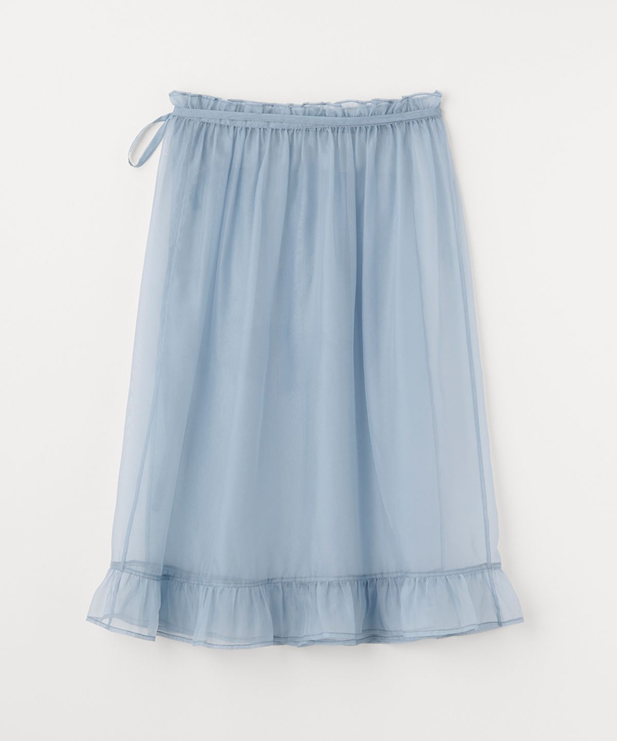 셀리테일즈(CELITAILS) SHEER LAYERED FRILL SKIRT_SKY BLUE