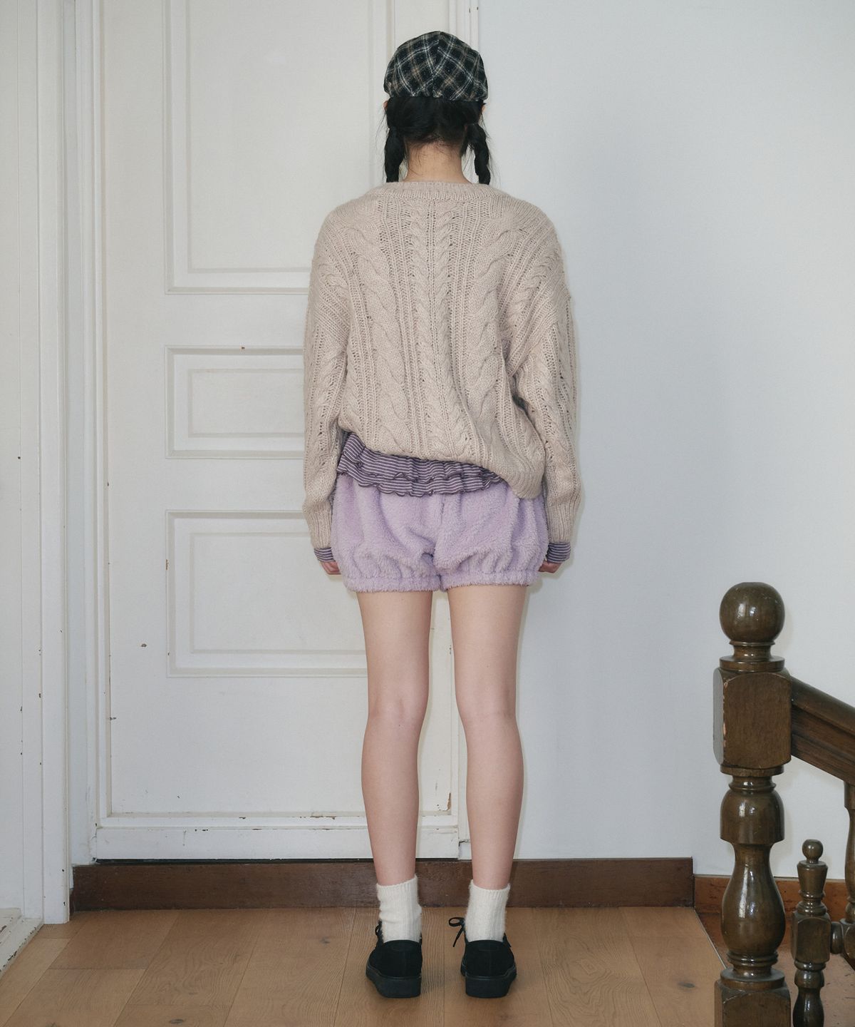 펀프롬펀(FUNFROMFUN) COZY PUMPKIN SHORTS, LILAC