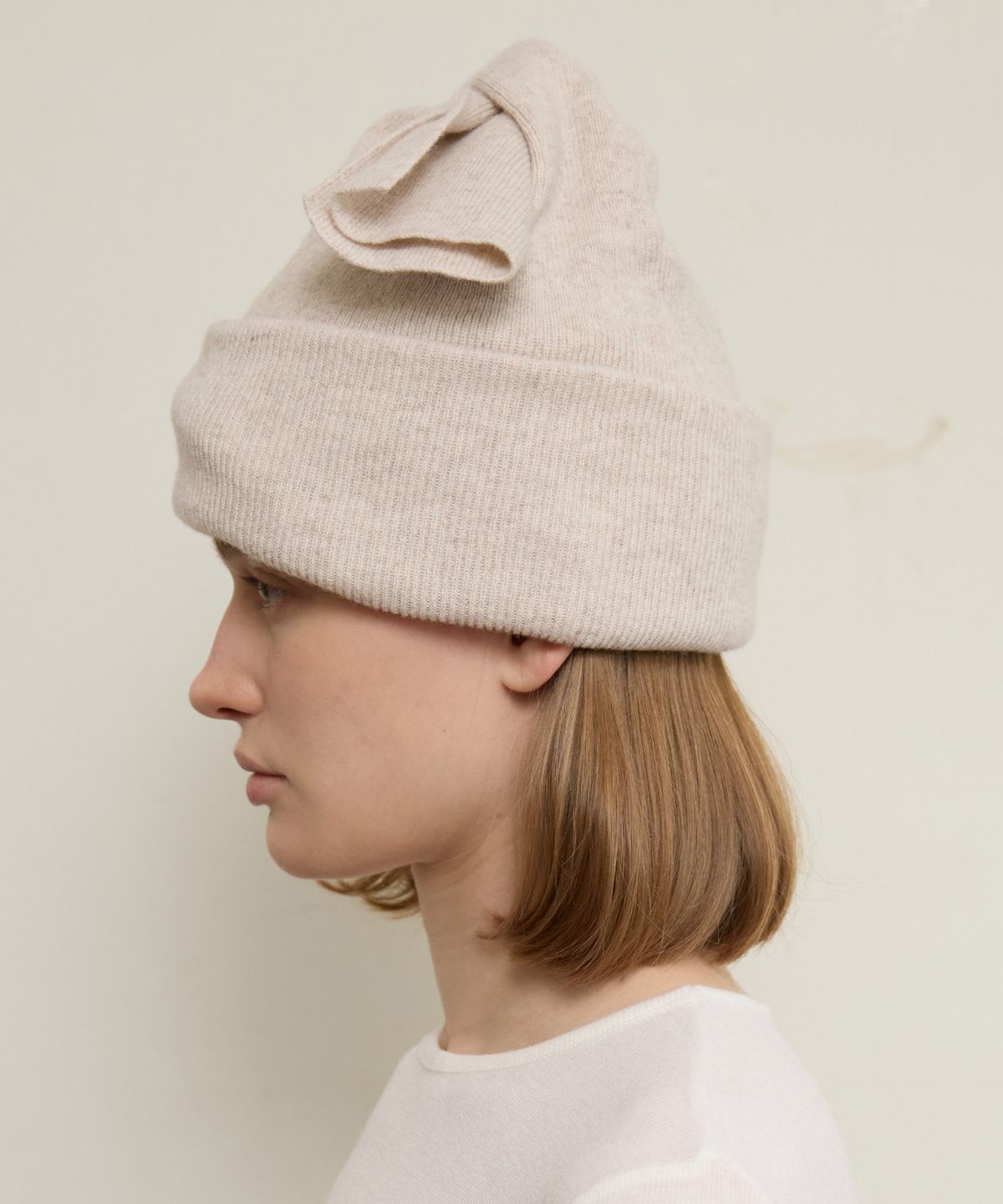 펀프롬펀(FUNFROMFUN) KNOTTED BEANIE, BEIGE