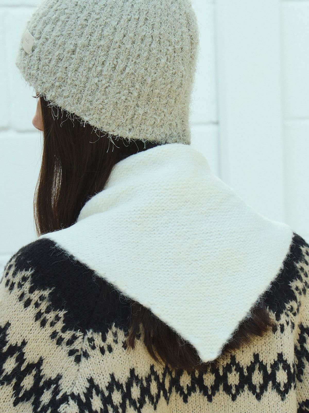메르헨(MERCHEN) Twin triangle muffler_4color