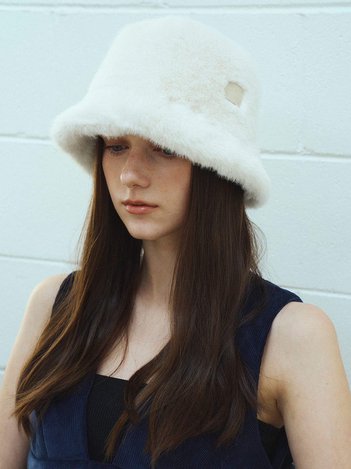 메르헨(MERCHEN) Milky fur bucket hat_4color