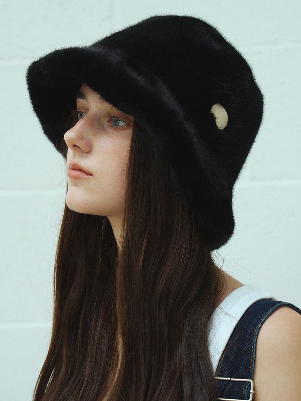 메르헨(MERCHEN) Milky fur bucket hat_4color