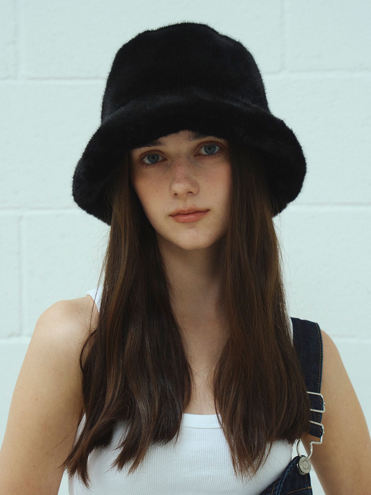 메르헨(MERCHEN) Milky fur bucket hat_4color