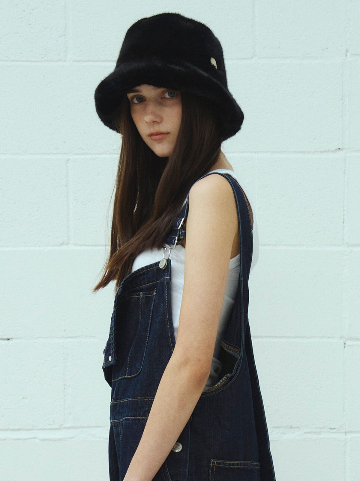 메르헨(MERCHEN) Milky fur bucket hat_4color