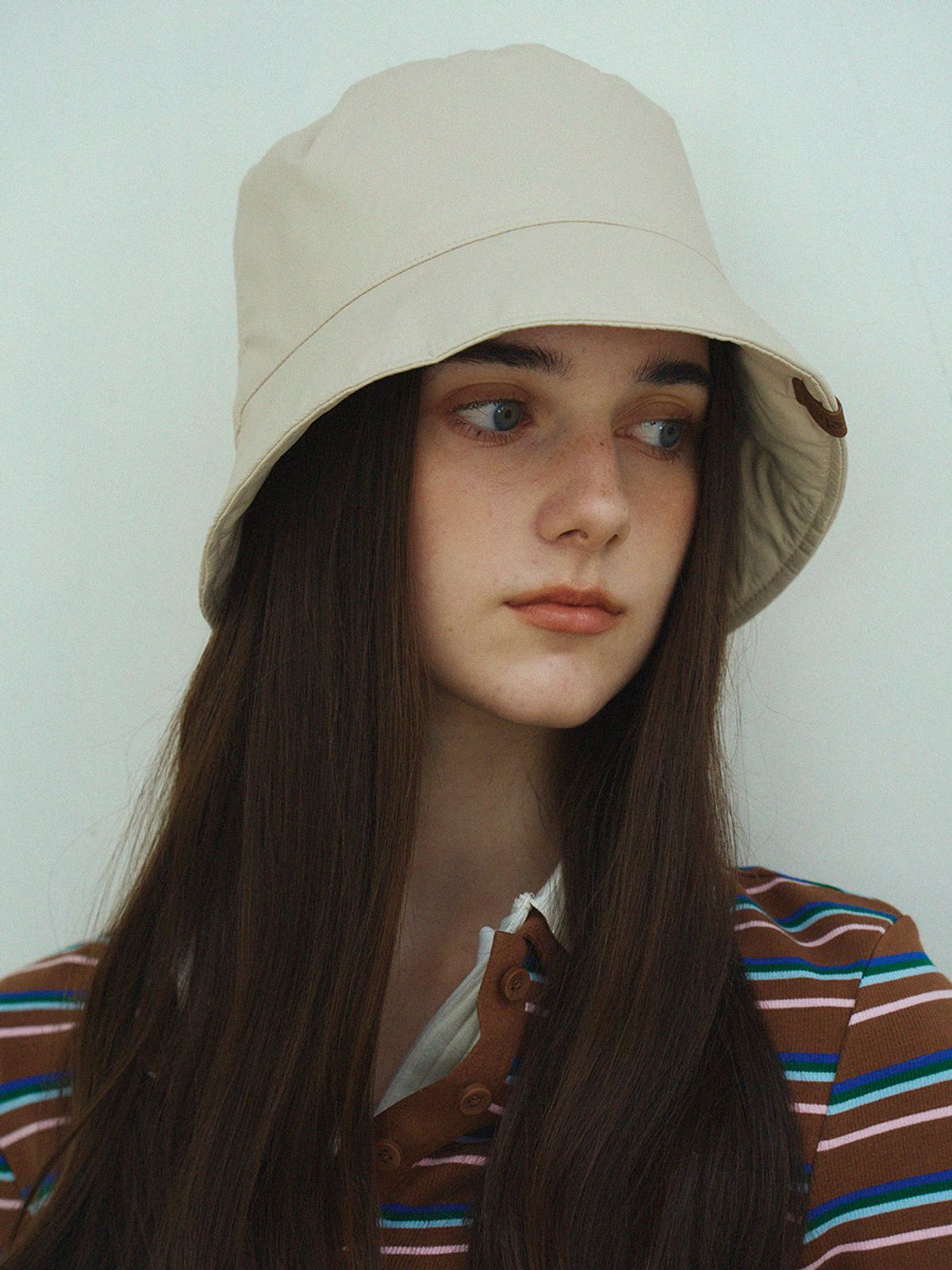 메르헨(MERCHEN) Low string bucket hat_3color
