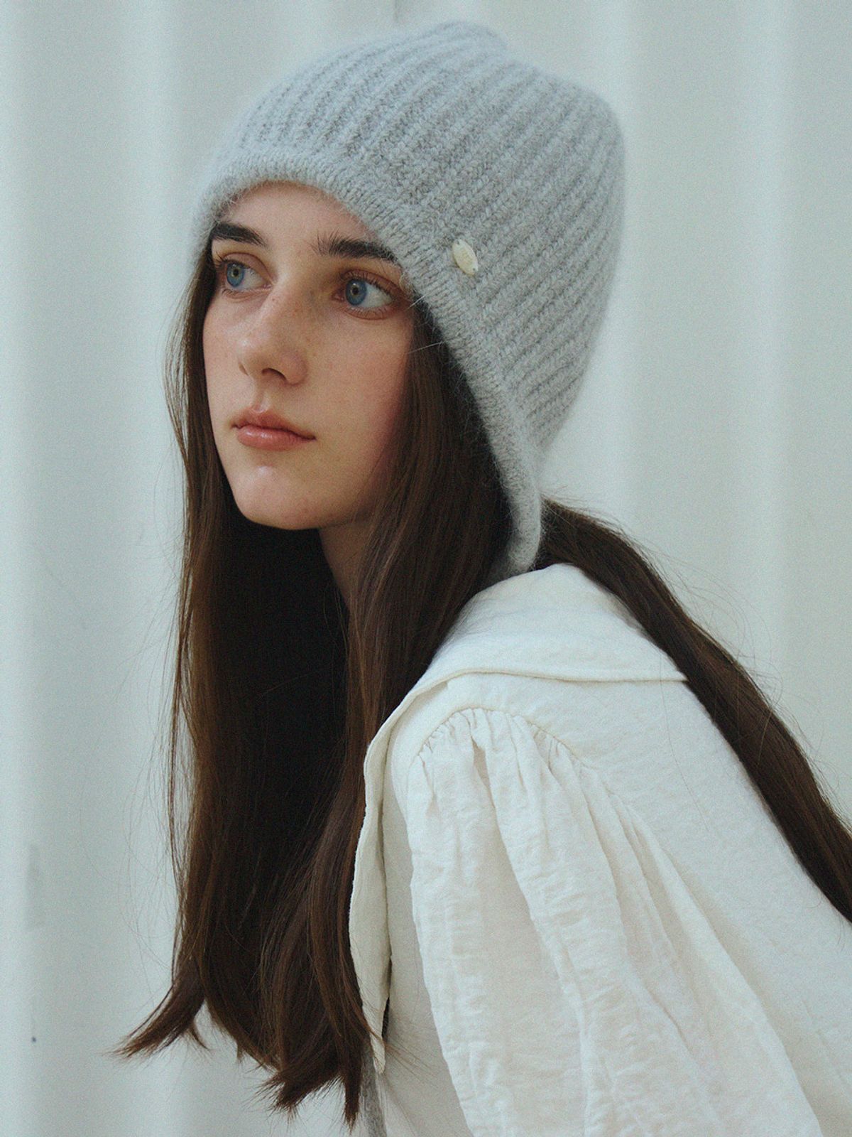 메르헨(MERCHEN) Angora strap beanie_7color