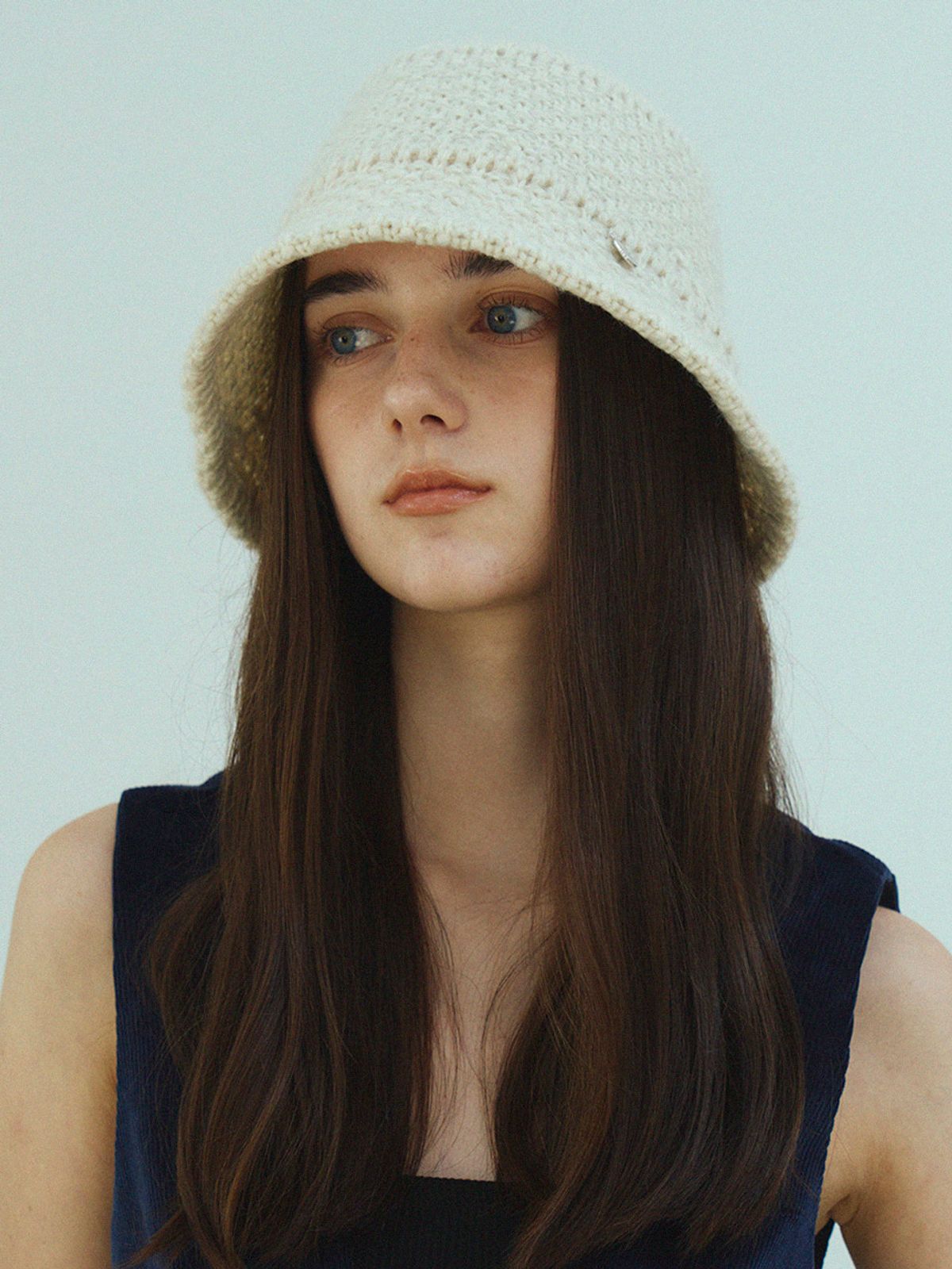 메르헨(MERCHEN) Loa kniting bucket hat_3color