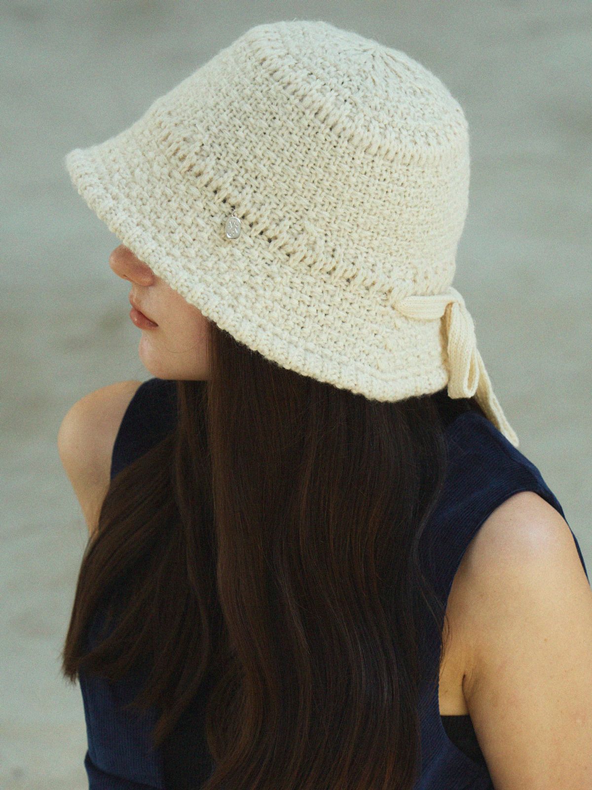 메르헨(MERCHEN) Loa kniting bucket hat_3color