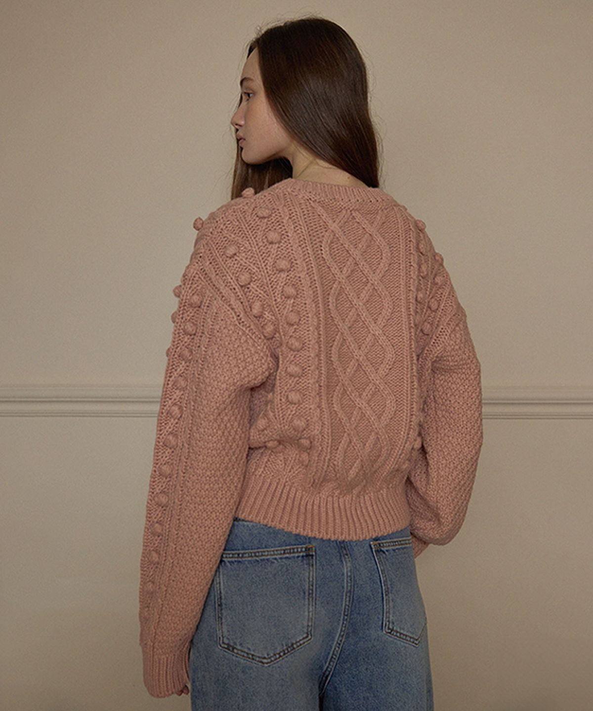 하우스 오브 폰드(HOUSE OF POND) Grandma bell alpaca knit (Pink)
