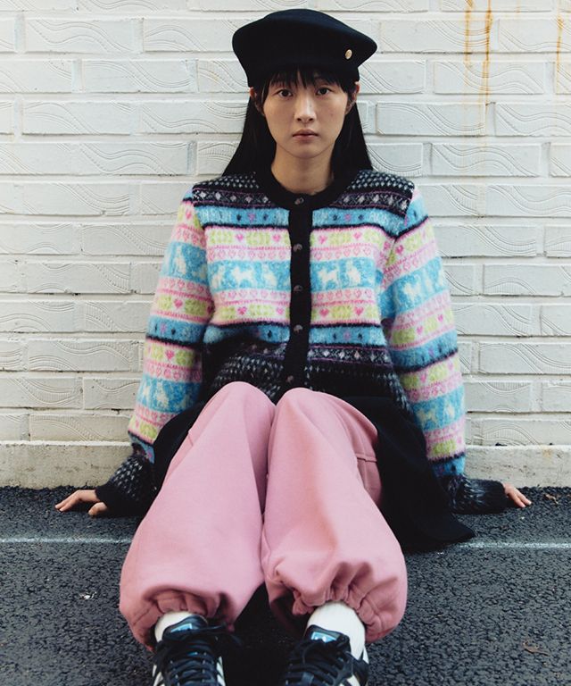 [RONRON] KITTY RONRON FAIR ISLE KNIT ベスト★新作・24AW★ MUSINSA | RONRON KITTY RONRON FAIR ISLE KNIT CARDIGAN BLACK