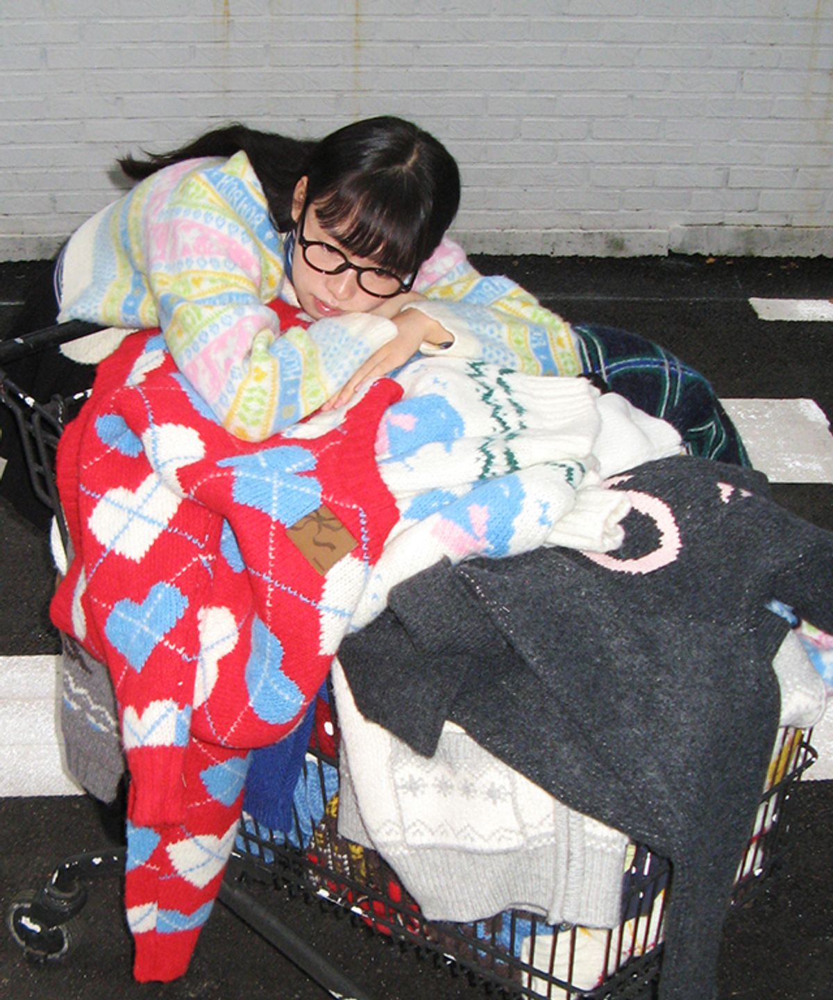 론론(RONRON) KITTY RONRON FAIR ISLE KNIT CARDIGAN IVORY