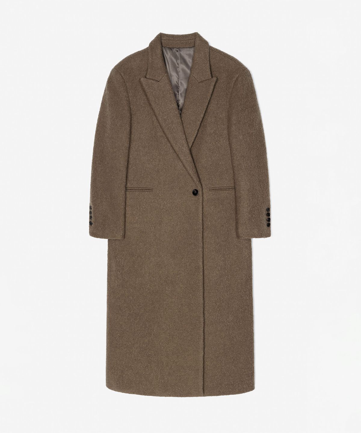 하우스 오브 폰드(HOUSE OF POND) Wool boucle double breasted coat (Camel)