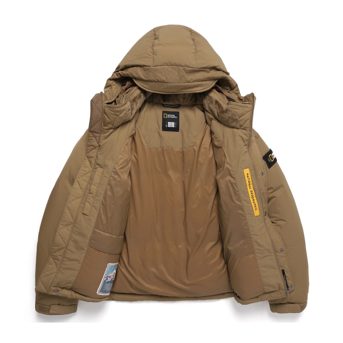 내셔널지오그래픽(NATIONALGEOGRAPHIC) N244UDW100 쿠온 아웃포켓 구스 다운 점퍼 D BEIGE