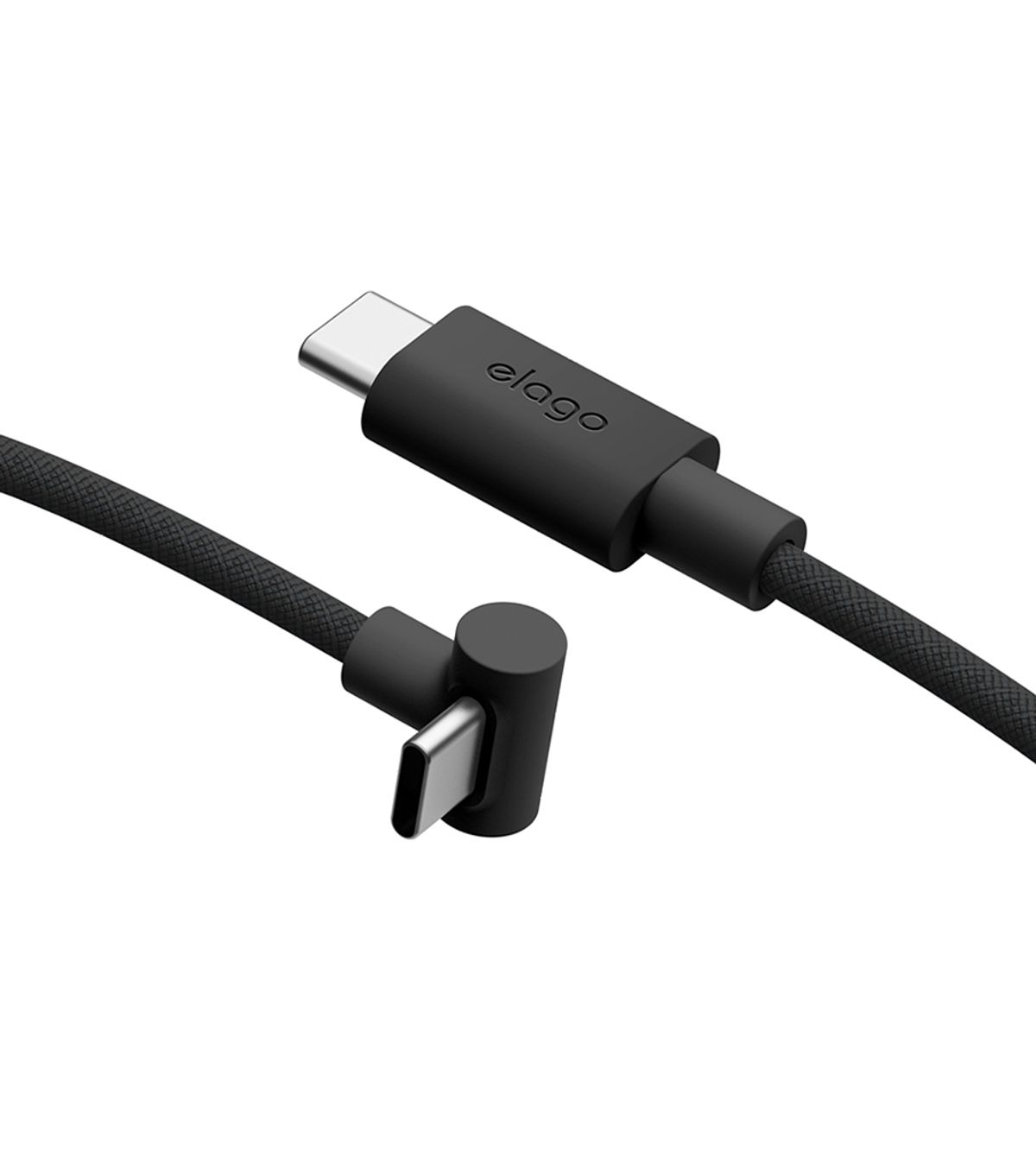 엘라고(ELAGO) 60W PD C to C 90도 고속 충전 케이블 (2M)