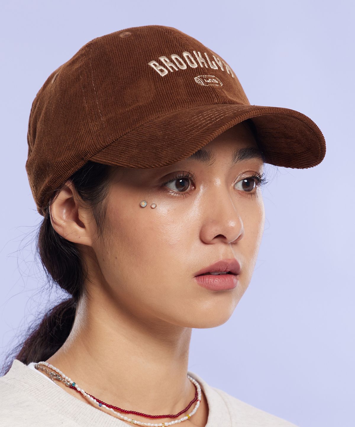 크림소다랩(CREAM SODA LAB) 브루클린 볼캡 브라운