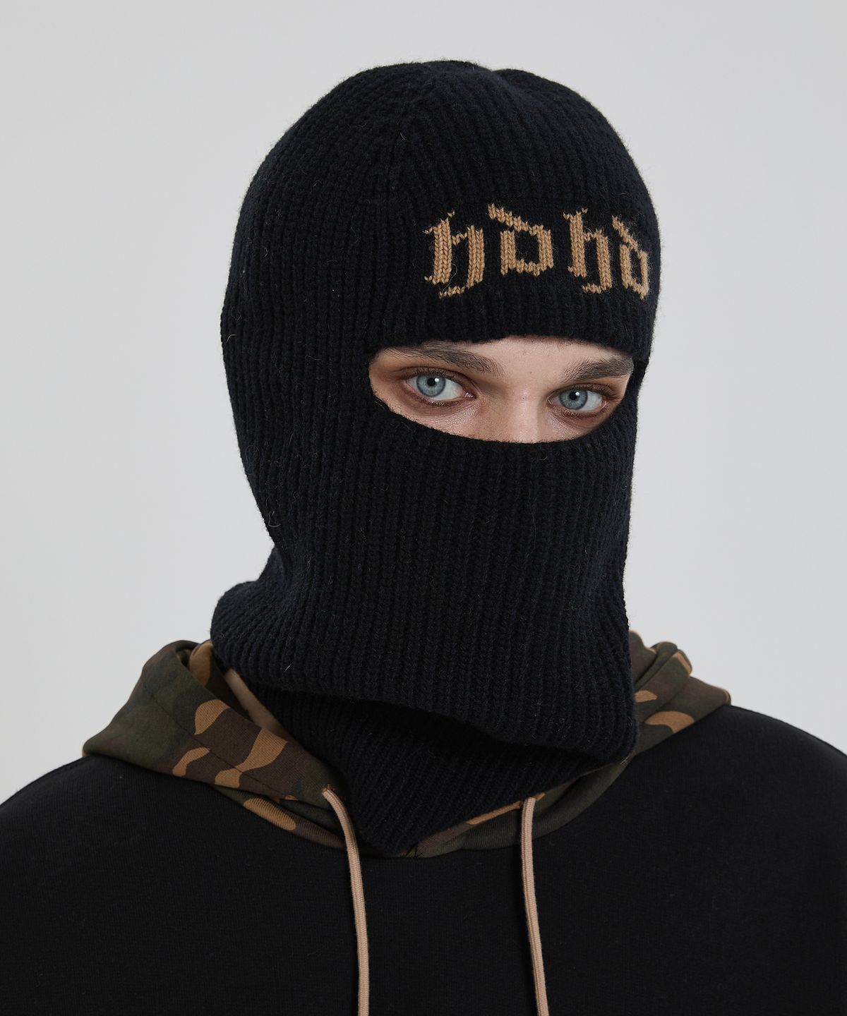 후드후드(HOODHOOD) HDHD 니트 바라클라바 블랙