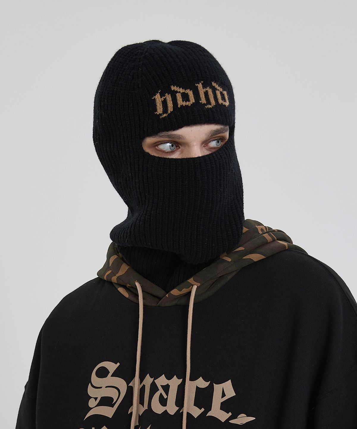 후드후드(HOODHOOD) HDHD 니트 바라클라바 블랙
