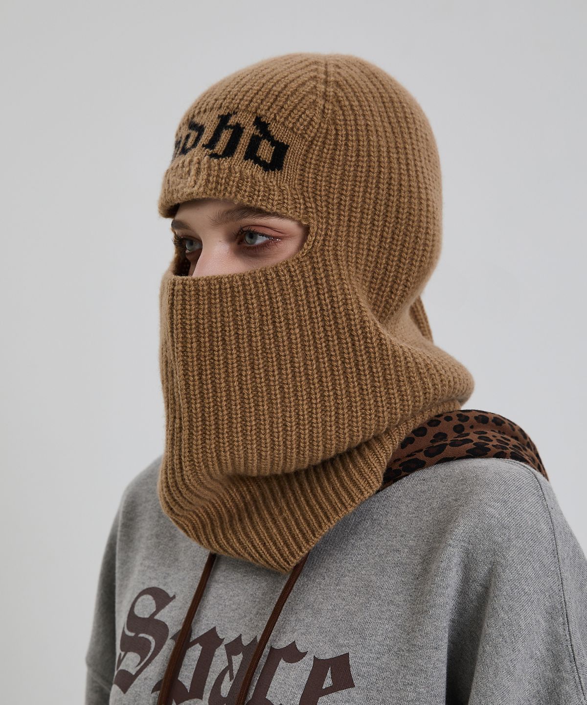 후드후드(HOODHOOD) HDHD 니트 바라클라바 베이지