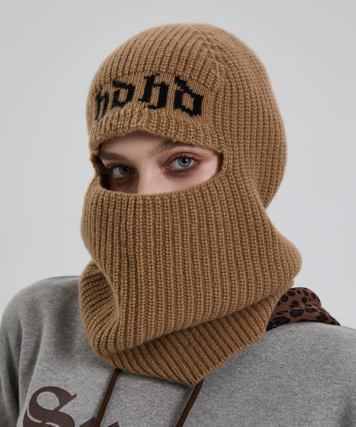 후드후드(HOODHOOD) HDHD 니트 바라클라바 베이지
