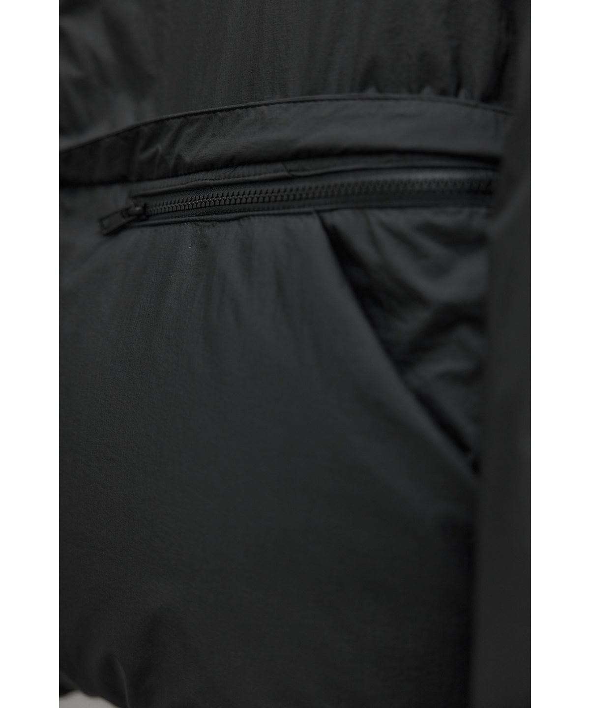 유스(YOUTH) Detachable Snap Single Down Jacket - Black