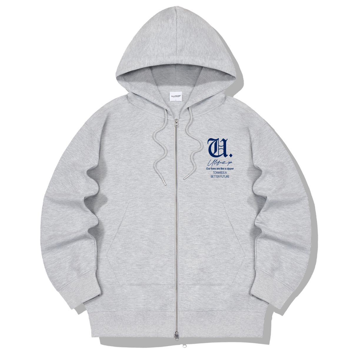 유라이프지(ULIFEZIP) 올드유디 2WAY 오버핏 후드집업 3 Color [ULZH_0002]