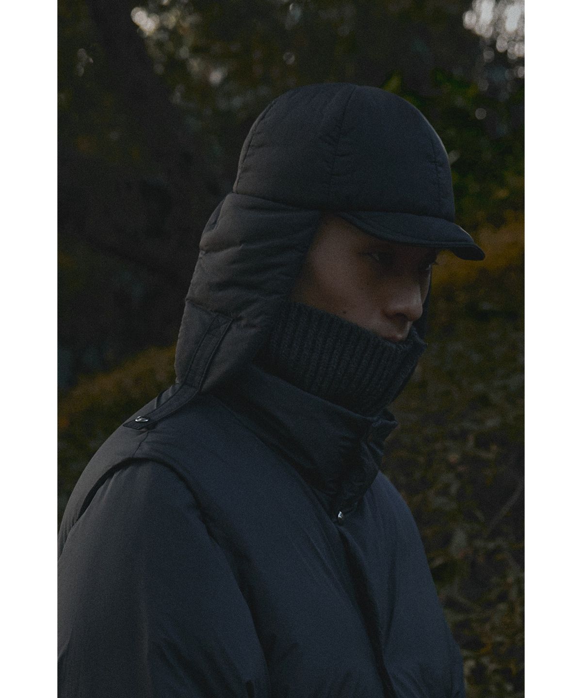 유스(YOUTH) Padded Trooper Hat - Black