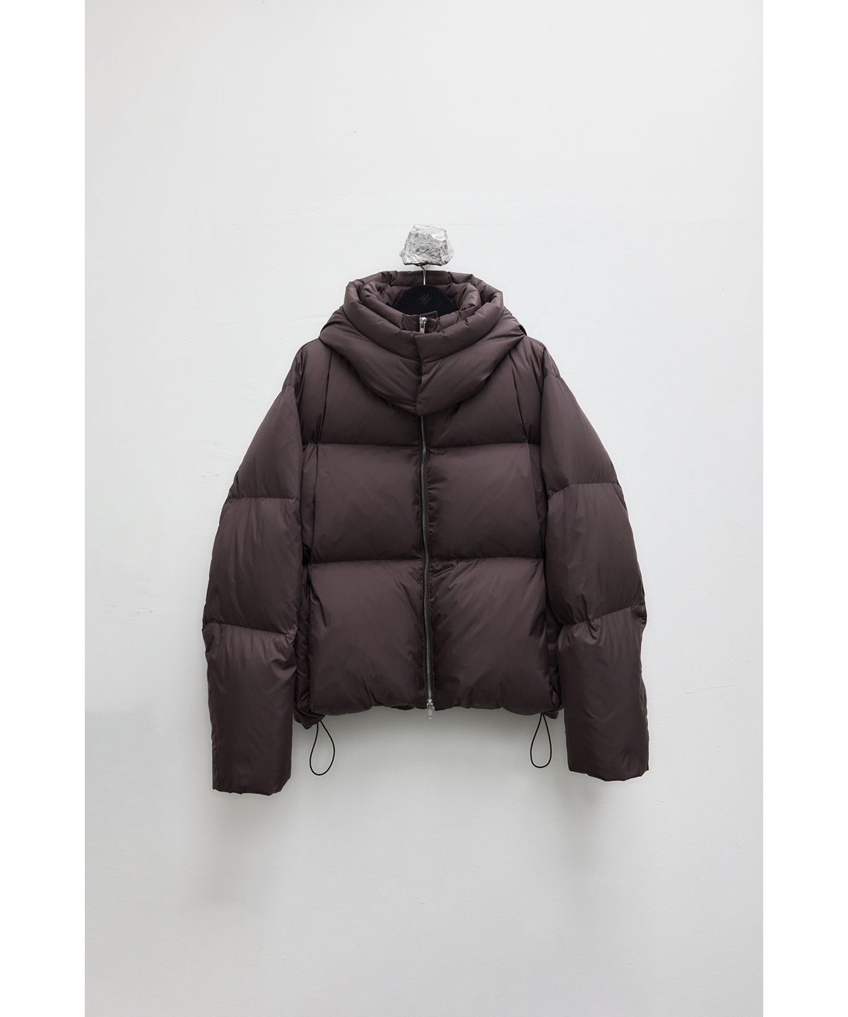 유스(YOUTH) Cropped Down Jacket - Burgundy