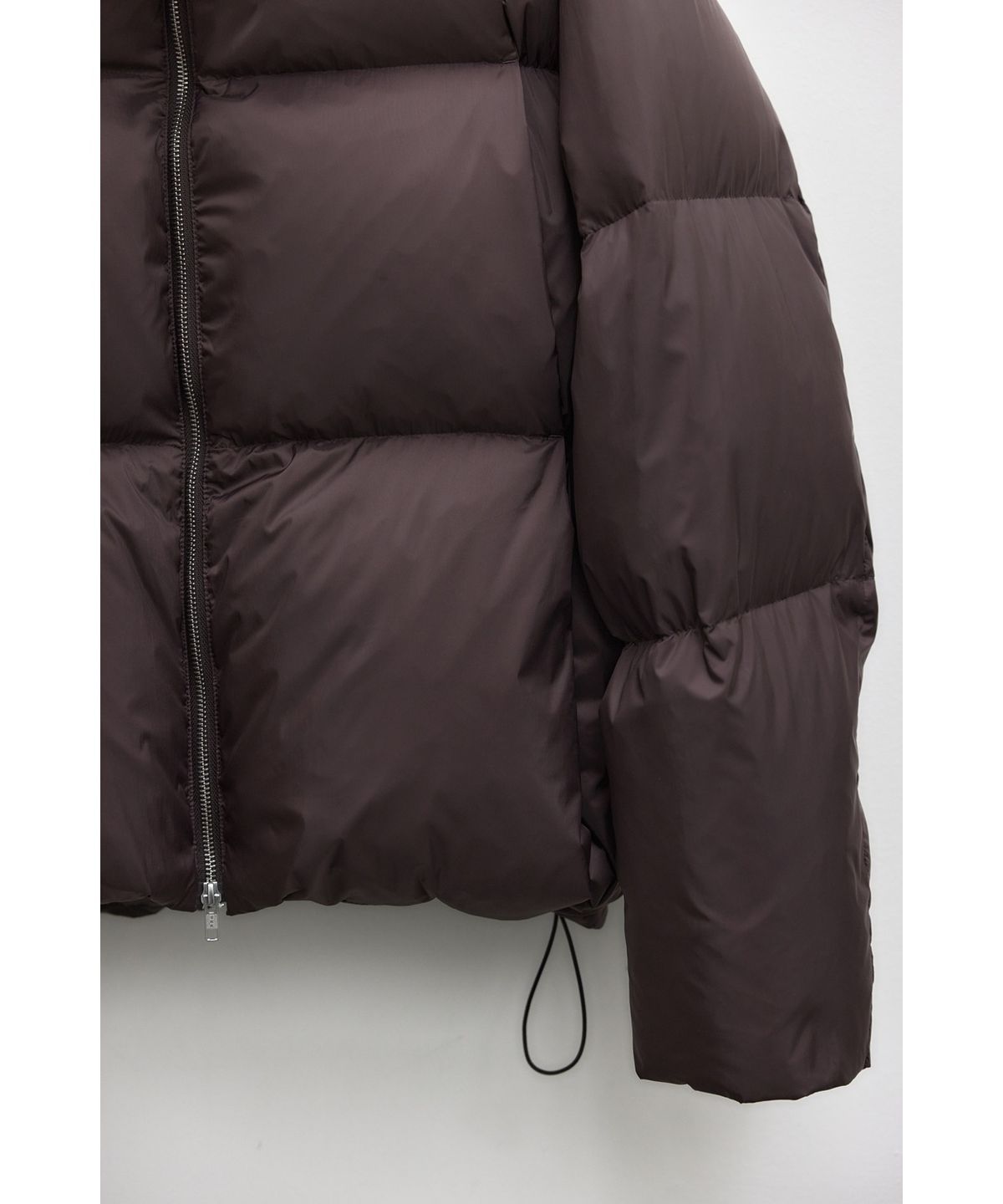 유스(YOUTH) Cropped Down Jacket - Burgundy
