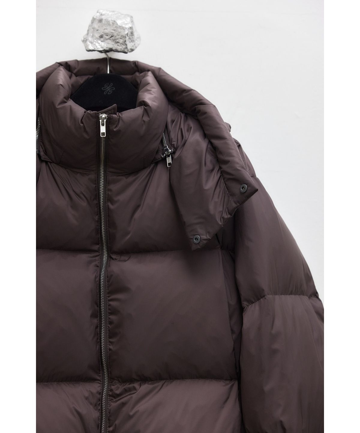 유스(YOUTH) Cropped Down Jacket - Burgundy