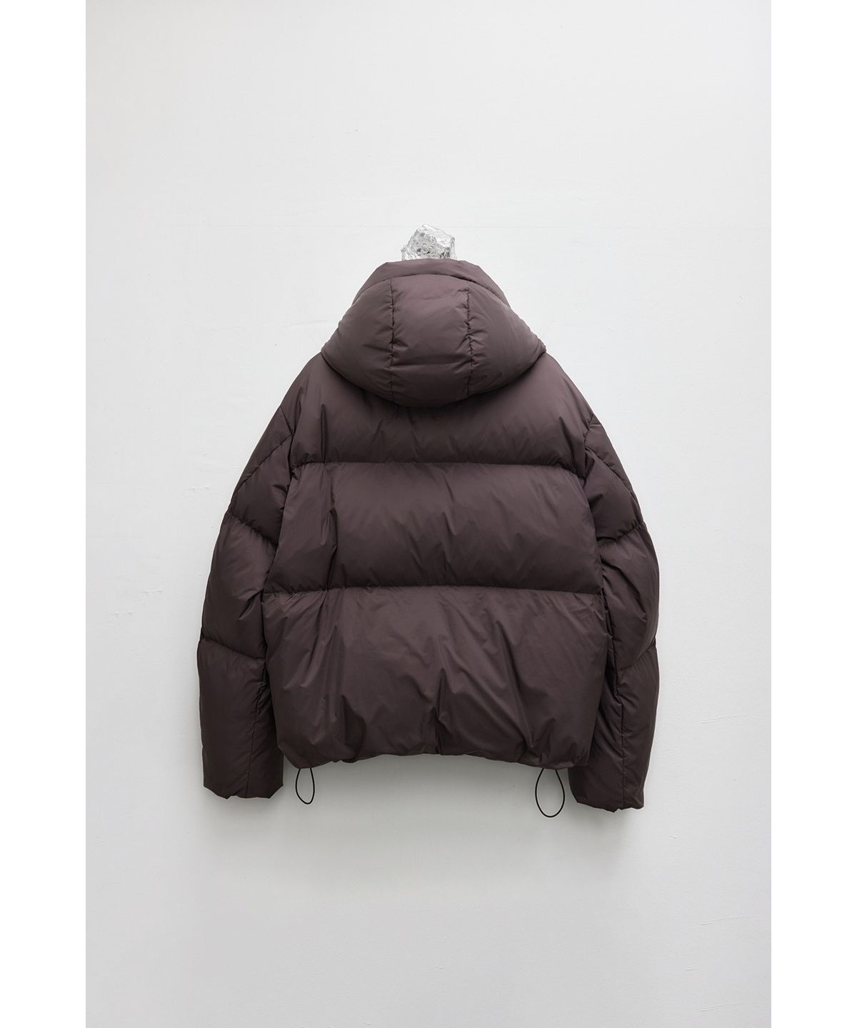 유스(YOUTH) Cropped Down Jacket - Burgundy