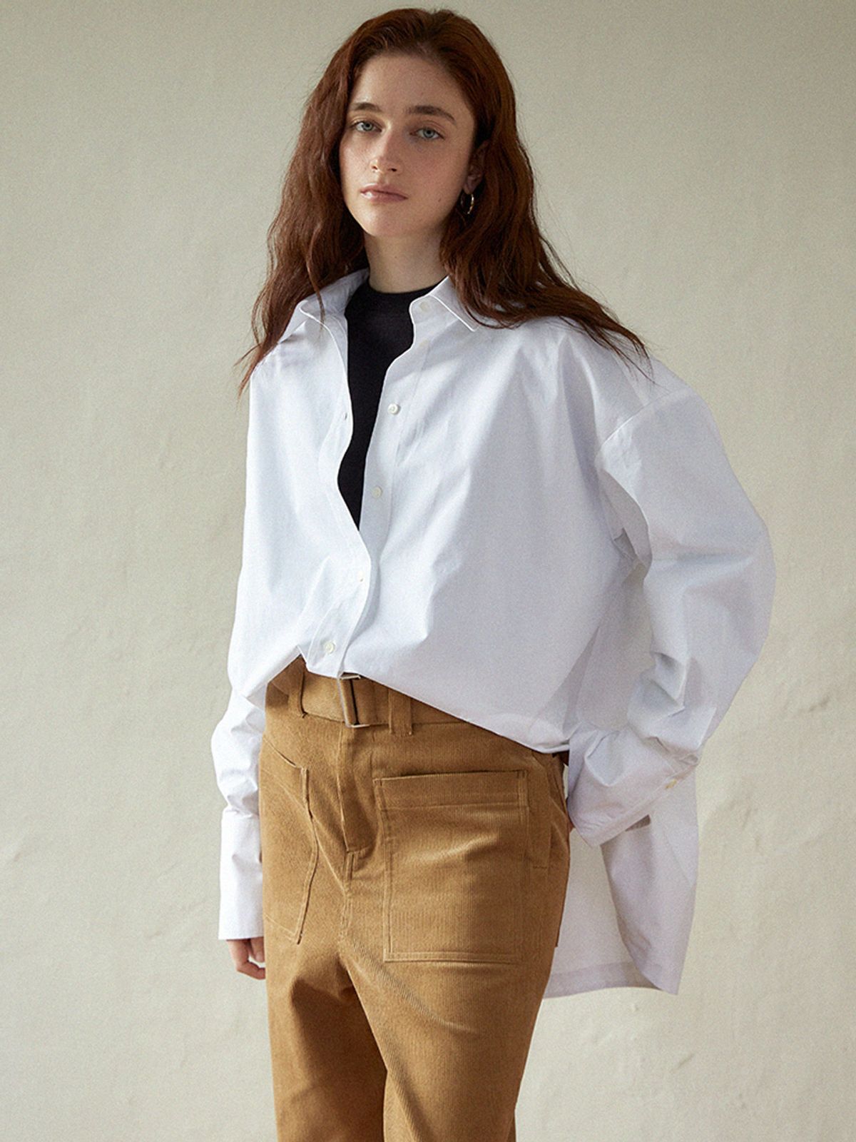 라르고(LARGO) Pocket wide pants (brown)