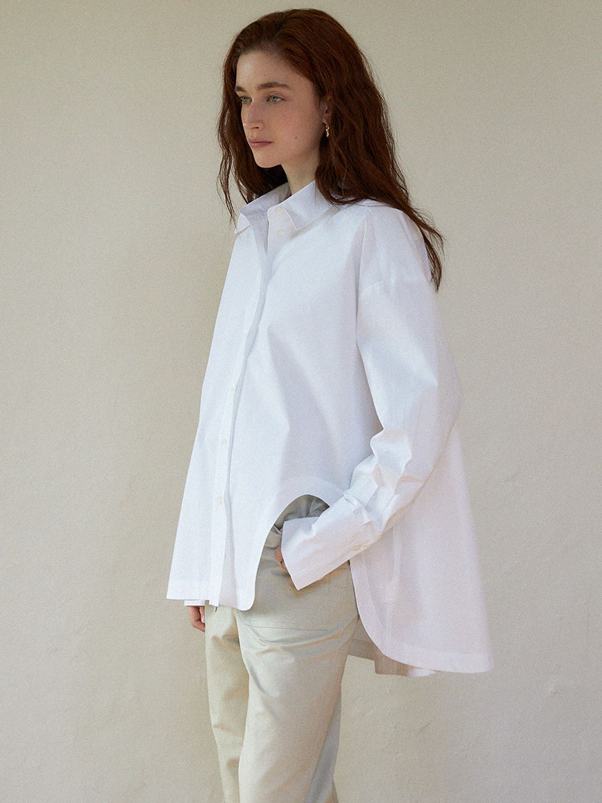 라르고(LARGO) Pocket wide pants (light khaki)