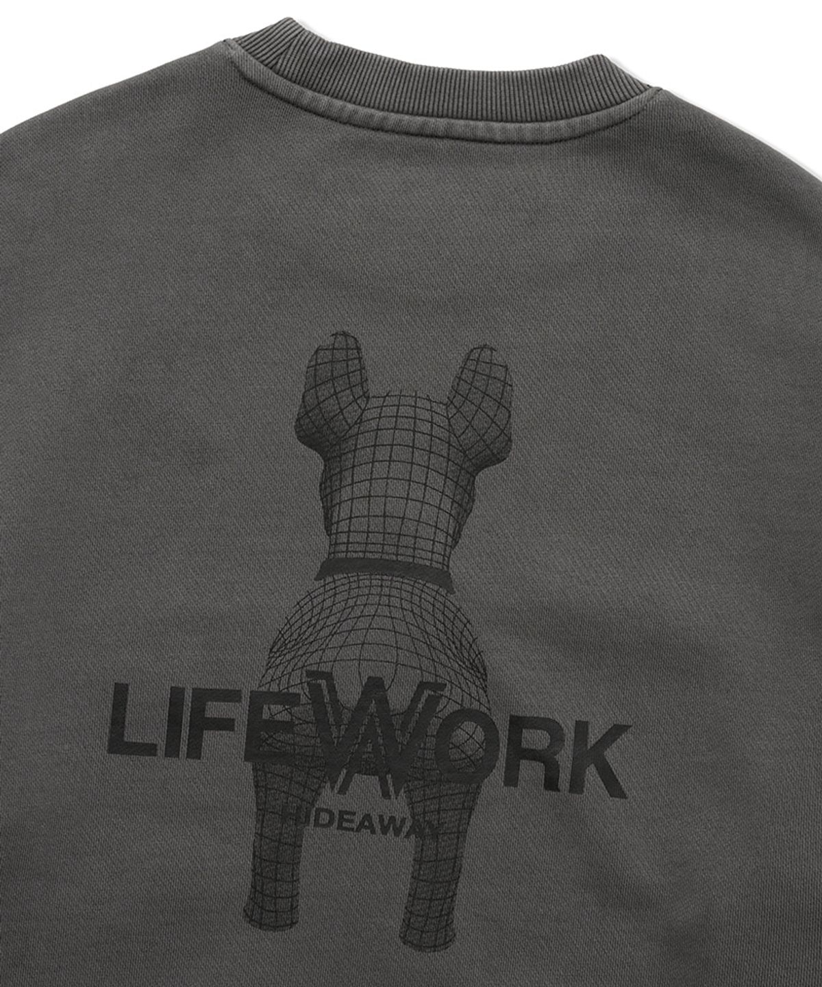 라이프워크(LIFEWORK) 공용) 솔트워싱 3D라독 오버핏 맨투맨
