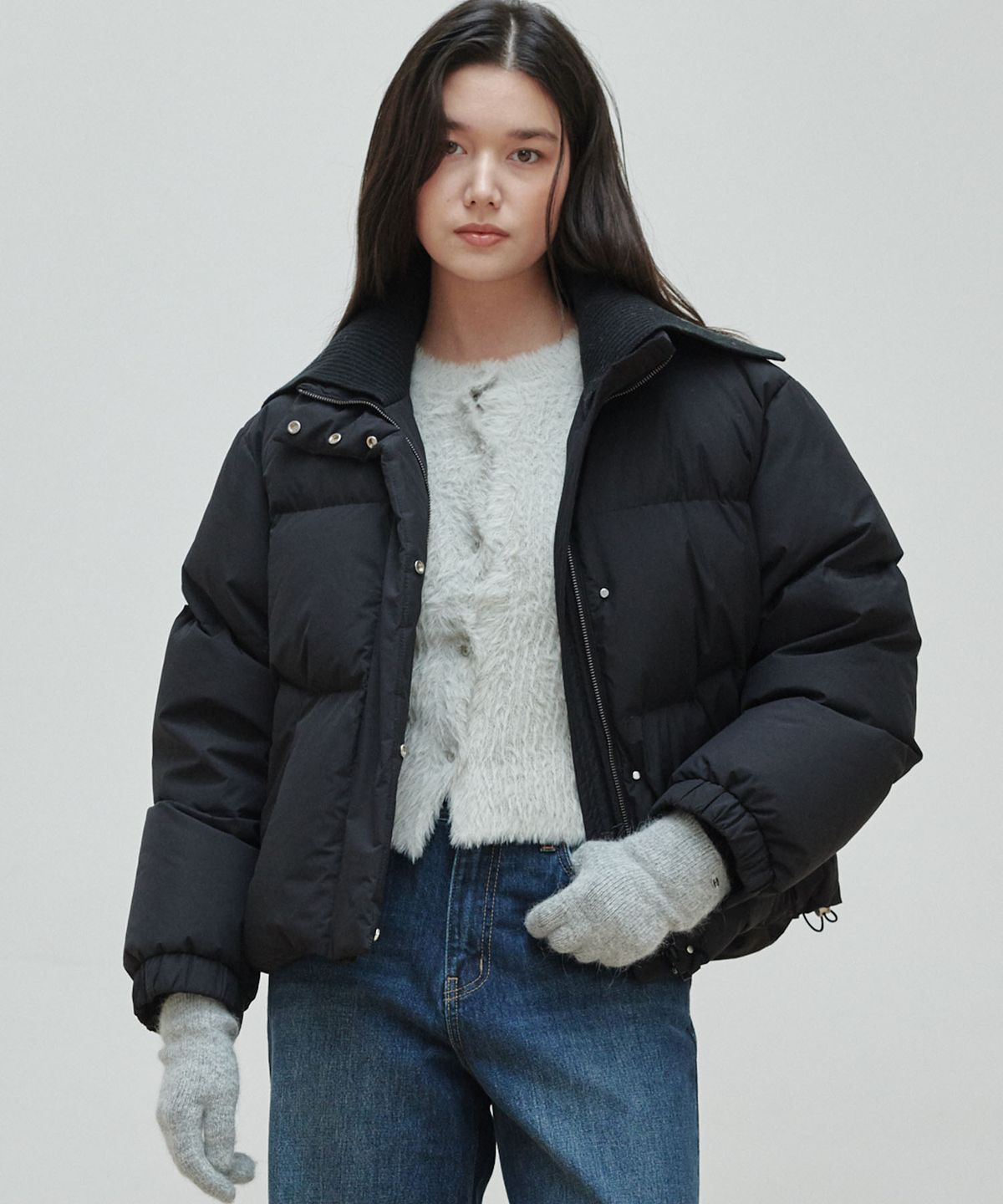플랙 우먼(PLAC WOMEN) 소프트 앙고라 장갑 그레이
