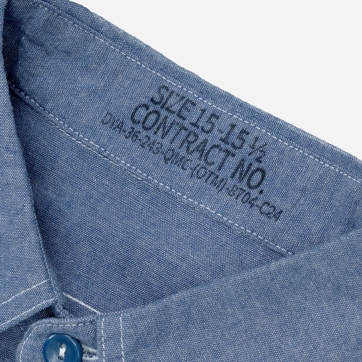 와이엠씨엘케이와이(YMCL KY) US Type Chambray Shirt (50s Model) - Blue