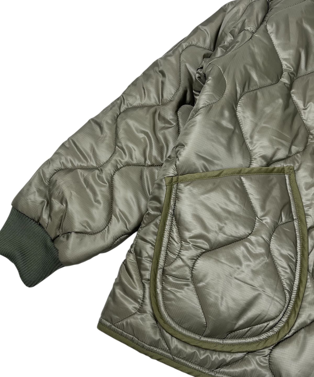 스케이터락(SK8ER ROCK) Eyes Quilting Jacket ((Khaki))